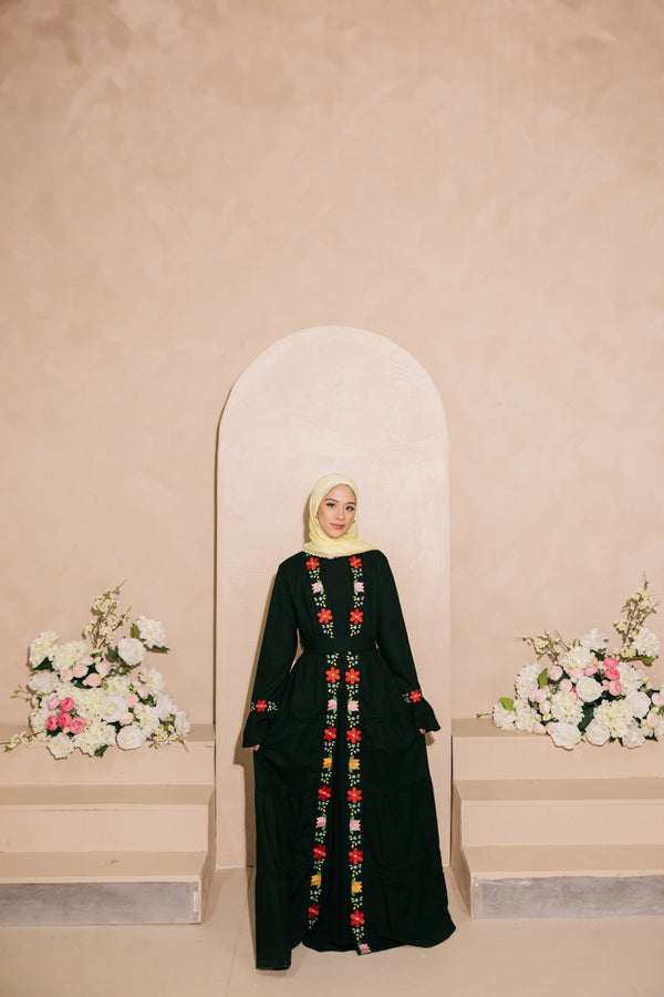 Floral Eclipse Abaya